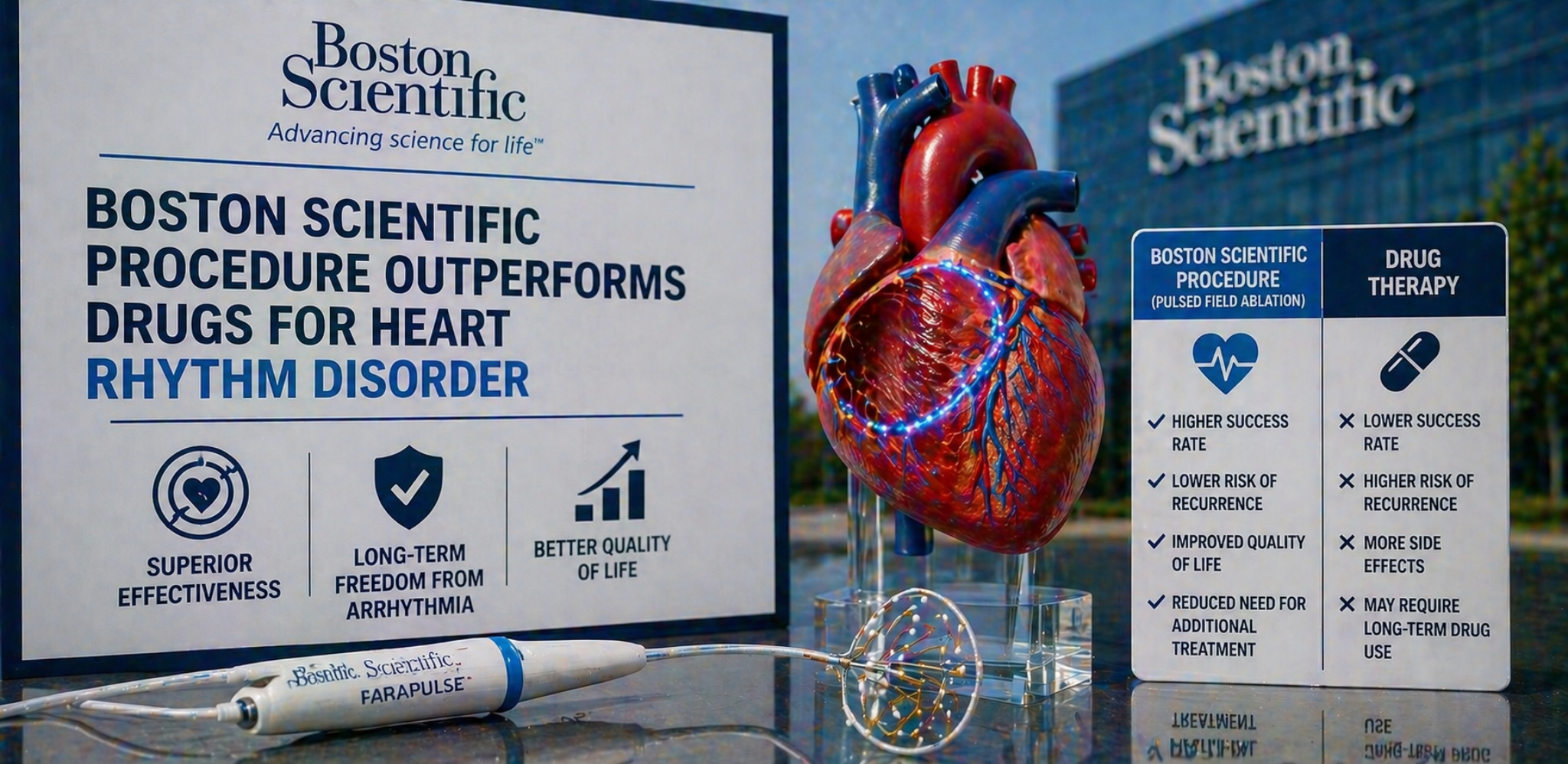 Boston Scientific procedure outperforms drugs for heart rhythm disorder