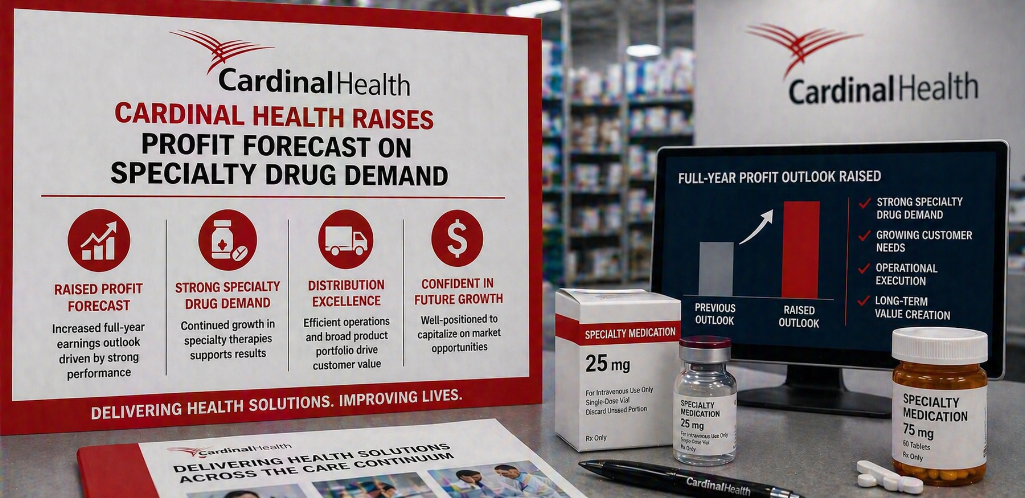 Cardinal Health raises profit forecast on specialty drug demand