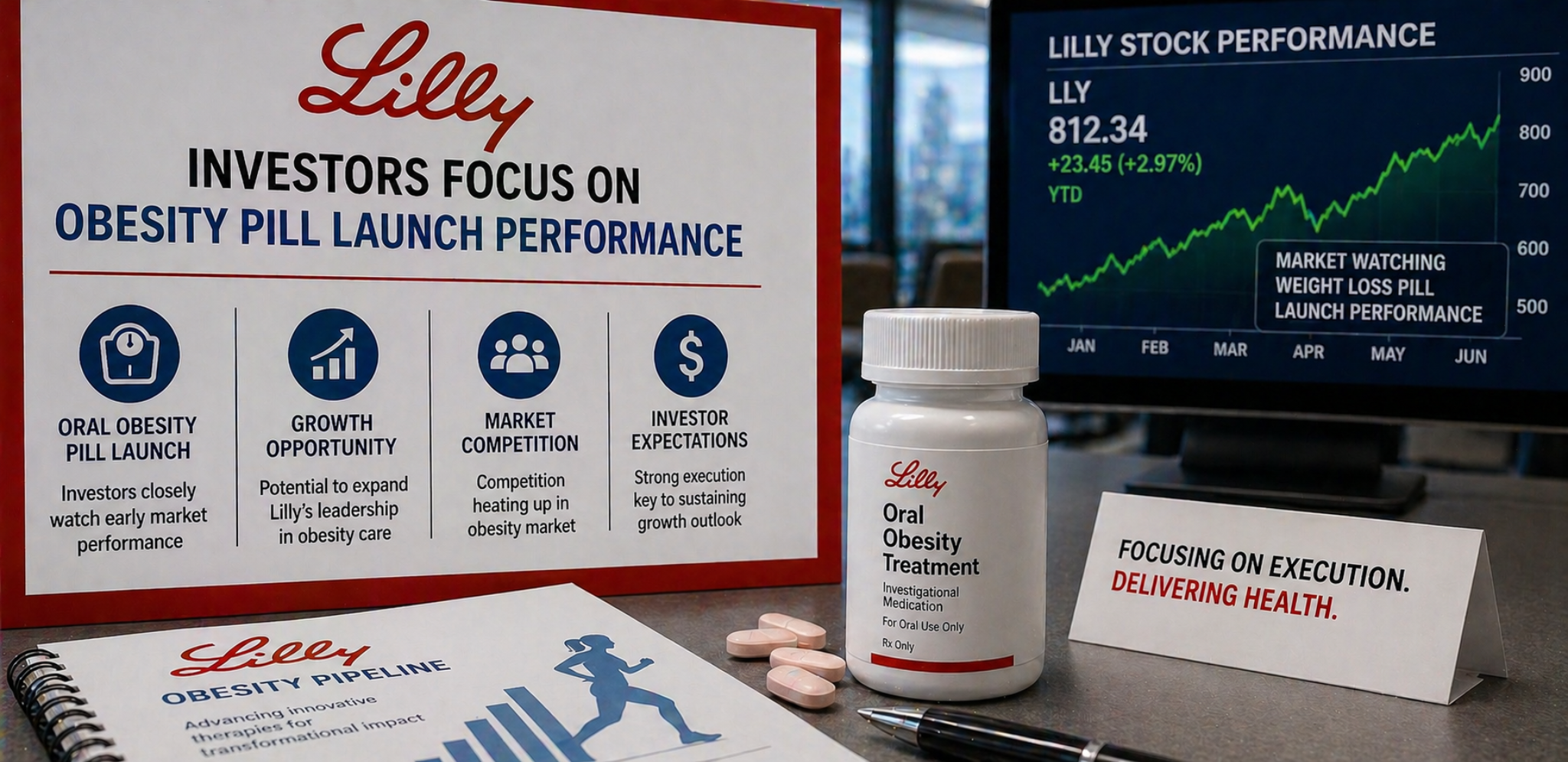 Eli Lilly investors focus on obesity pill launch performance