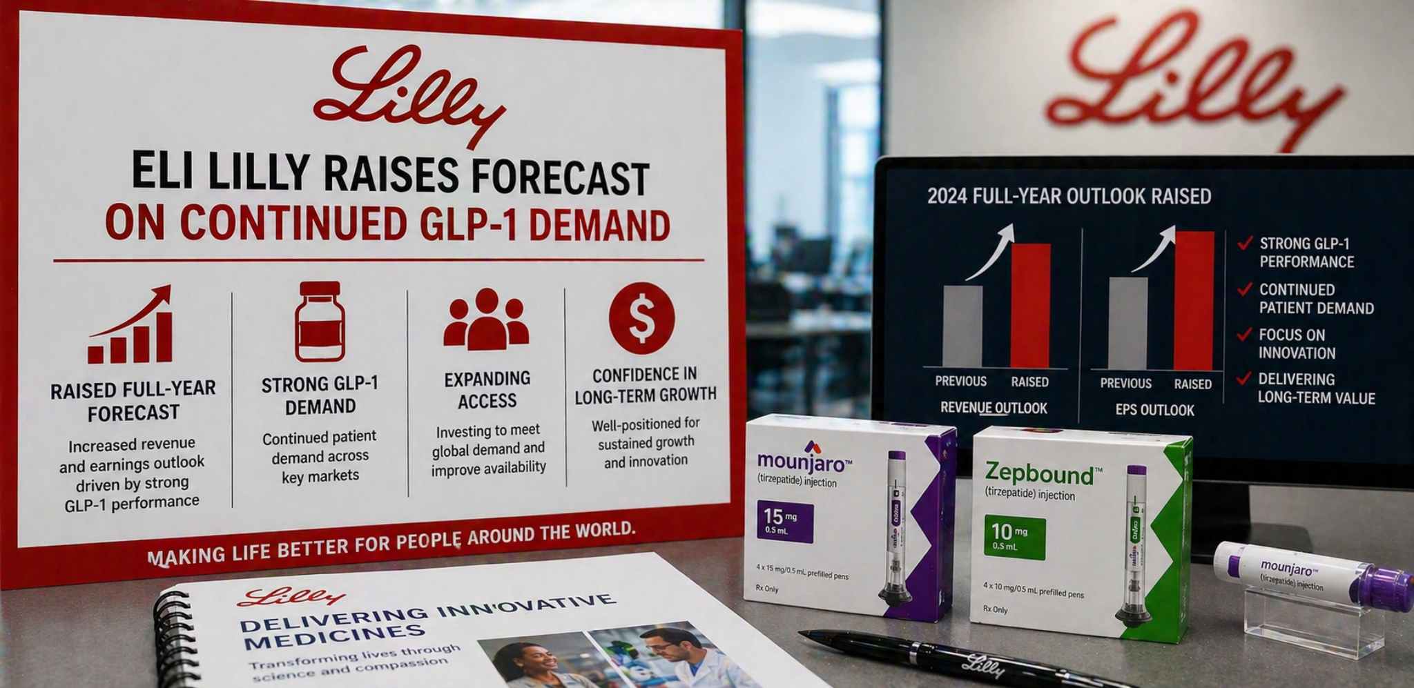 Eli Lilly raises forecast on continued GLP-1 demand