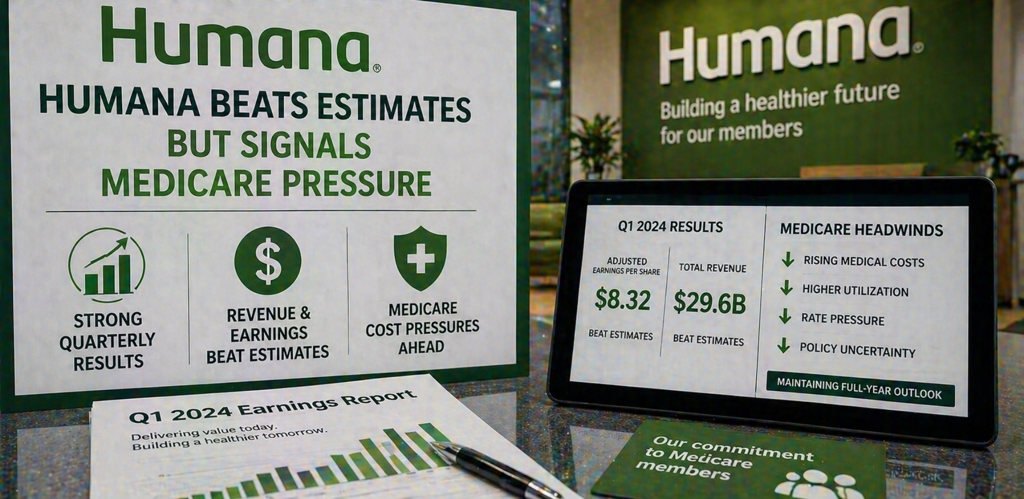 Humana beats estimates but signals Medicare pressure