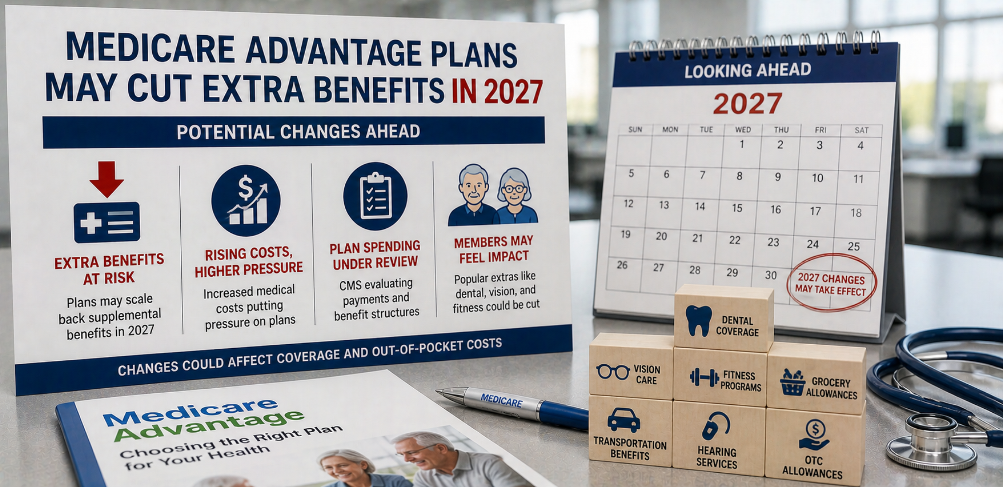 Medicare Advantage plans may cut extra benefits in 2027