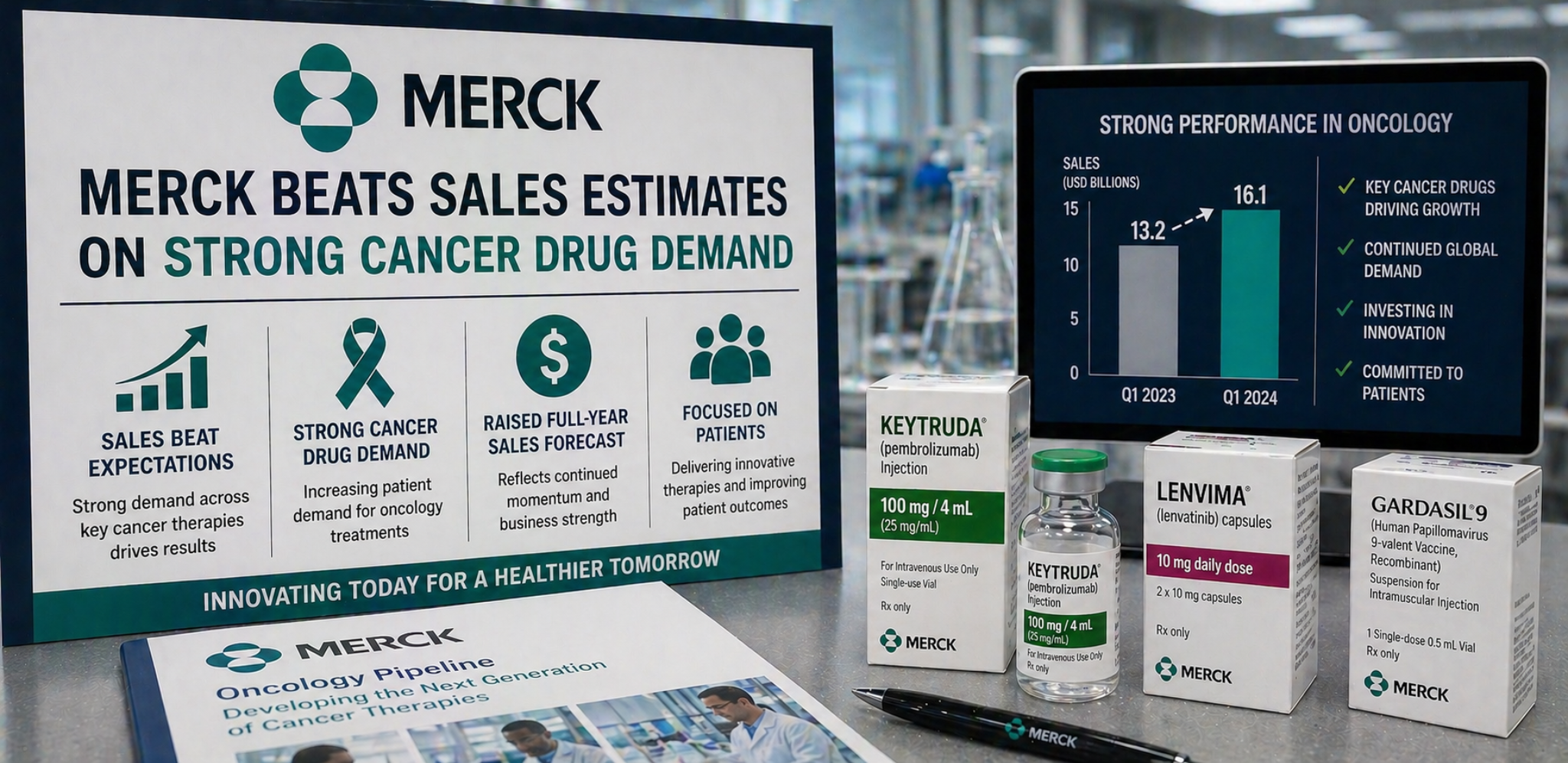 Merck beats sales estimates on strong cancer drug demand