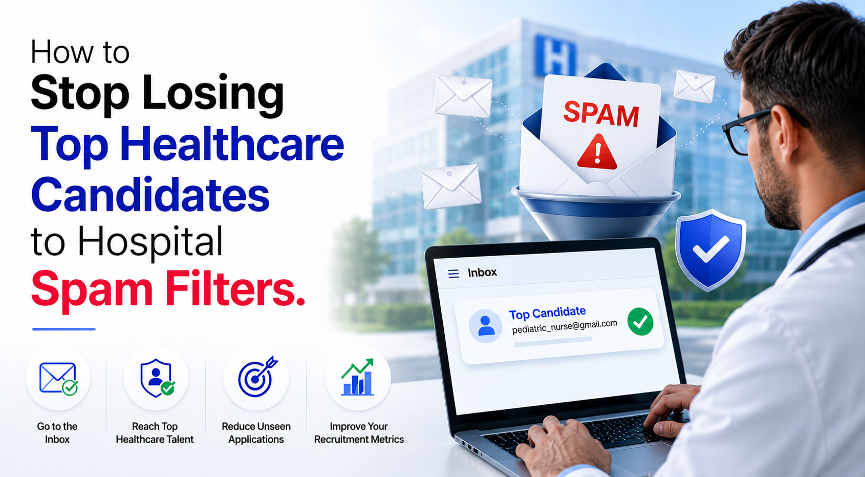 Healthcare staffing recruitment email deliverability case study