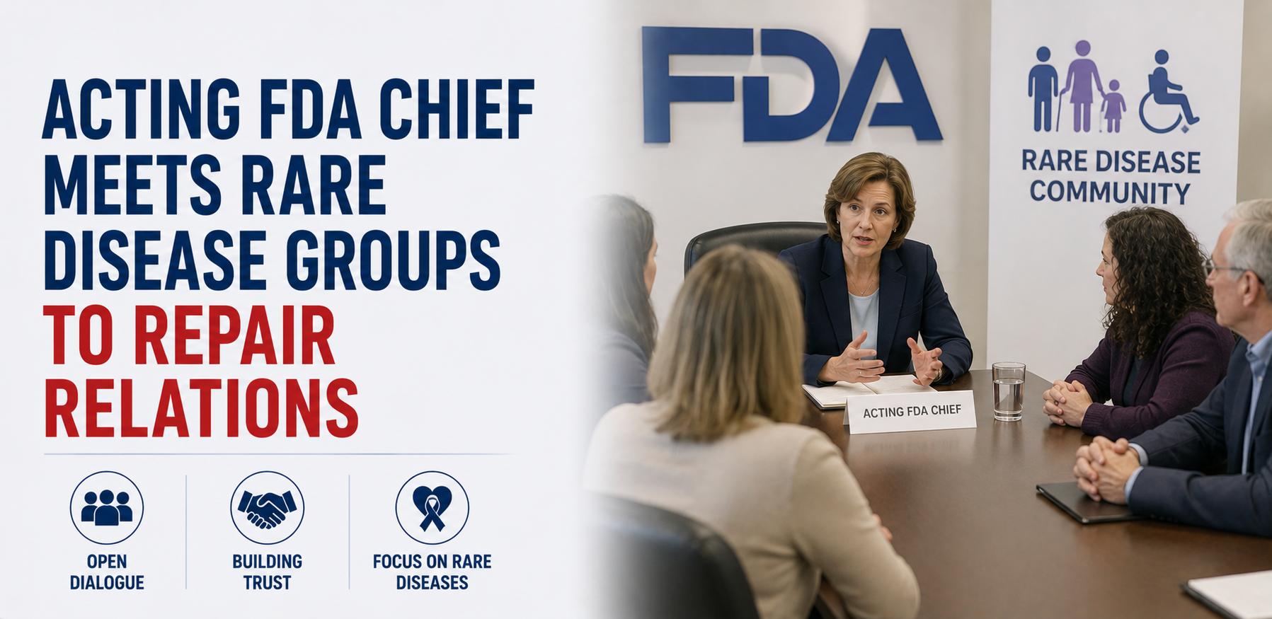 Acting FDA Chief Meets Rare Disease Groups to Repair Relations