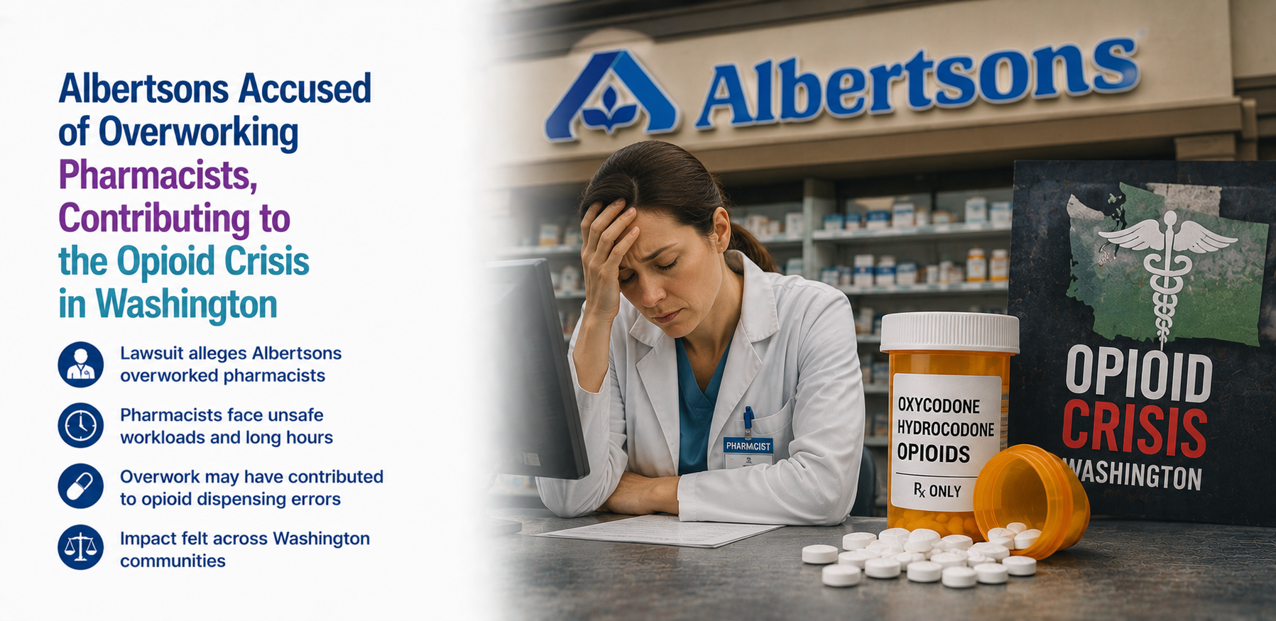 Albertsons Accused of Overworking Pharmacists, Contributing to the Opioid Crisis in Washington