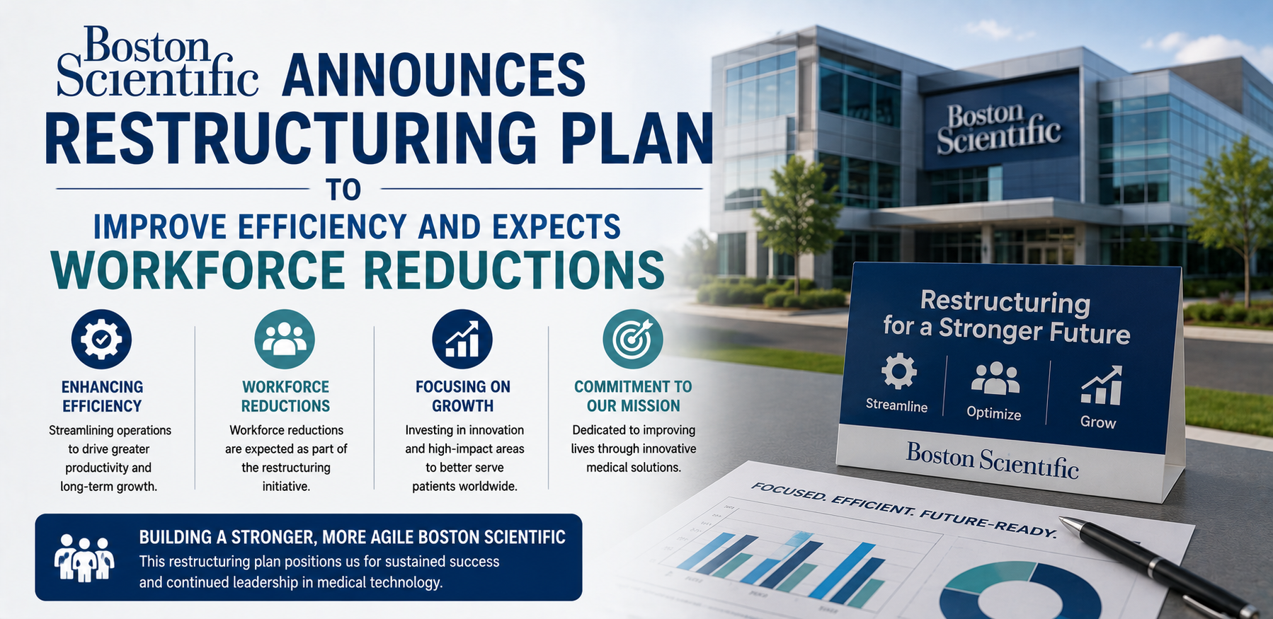 Boston Scientific Announces Restructuring Plan to Improve Efficiency and Expects Workforce Reductions