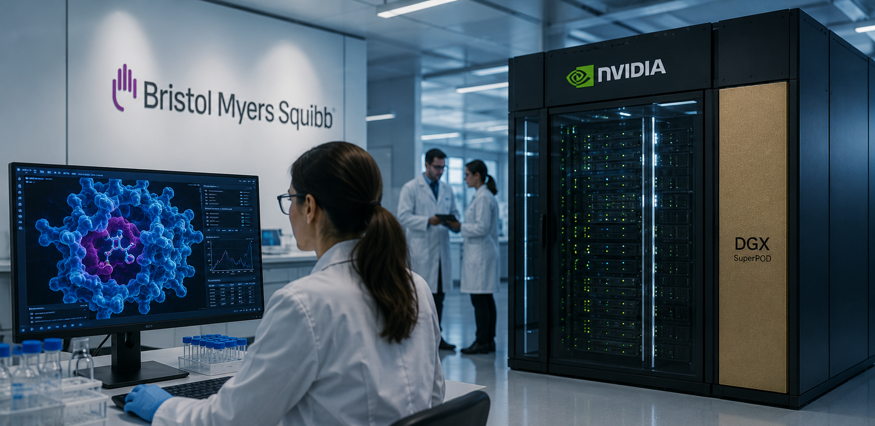 Bristol Myers Squibb Becomes First Drugmaker to Deploy NVIDIA's Latest AI Supercomputer for Drug Discovery