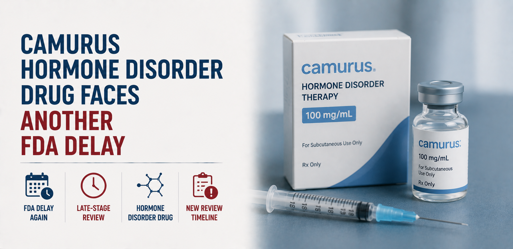 Camurus Hormone Disorder Drug Faces Another FDA Delay