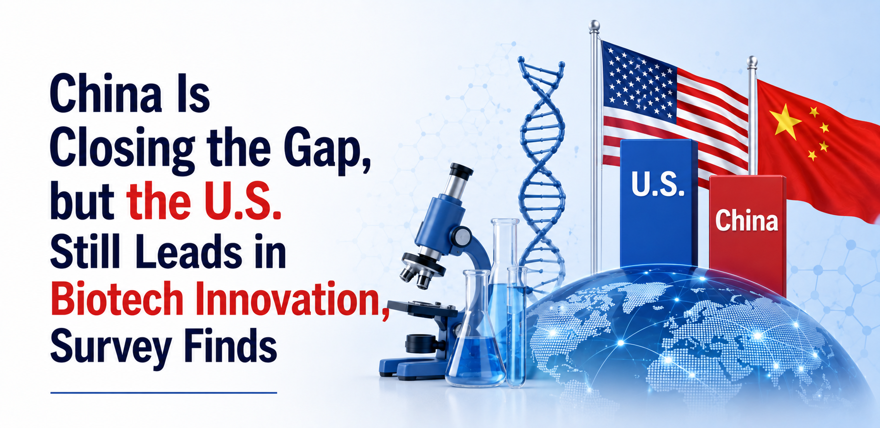 China Is Closing the Gap, but the U.S. Still Leads in Biotech Innovation, Survey Finds