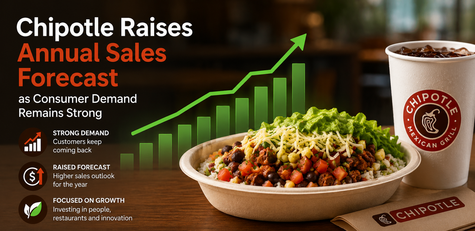Chipotle Raises Annual Sales Forecast as Consumer Demand Remains Strong