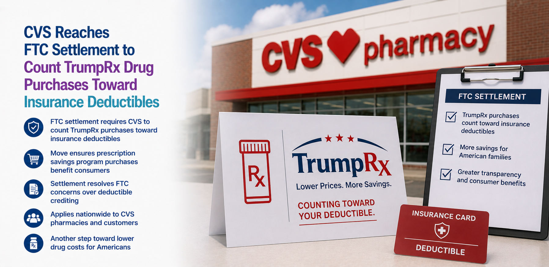 CVS Reaches FTC Settlement to Count TrumpRx Drug Purchases Toward Insurance Deductibles