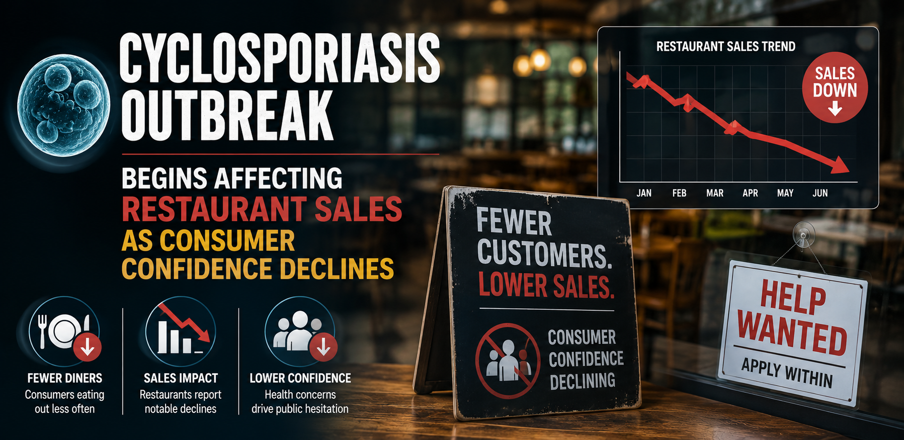 Cyclosporiasis Outbreak Begins Affecting Restaurant Sales as Consumer Confidence Declines