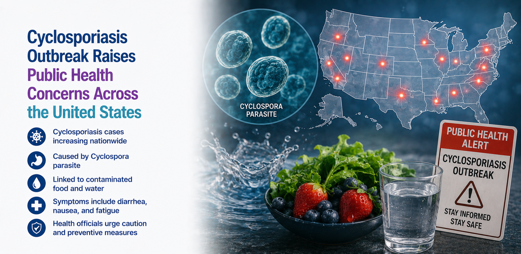 Cyclosporiasis Outbreak Raises Public Health Concerns Across the United States