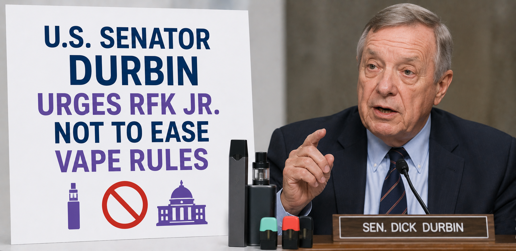 U.S. Senator Durbin Urges RFK Jr. Not to Ease Vape Rules