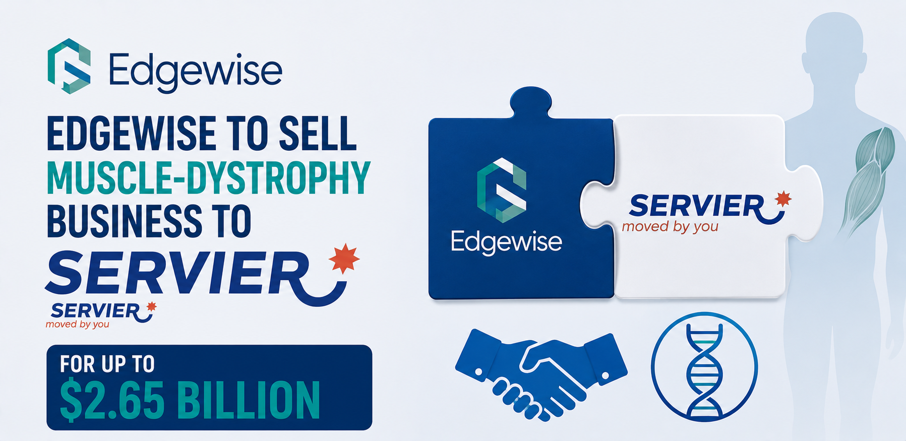 Edgewise to Sell Muscle-Dystrophy Business to Servier for Up to $2.65 Billion