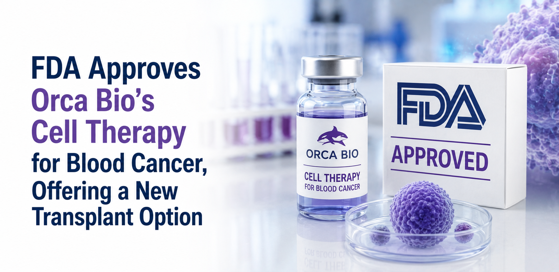FDA Approves Orca Bio's Cell Therapy for Blood Cancer, Offering a New Transplant Option