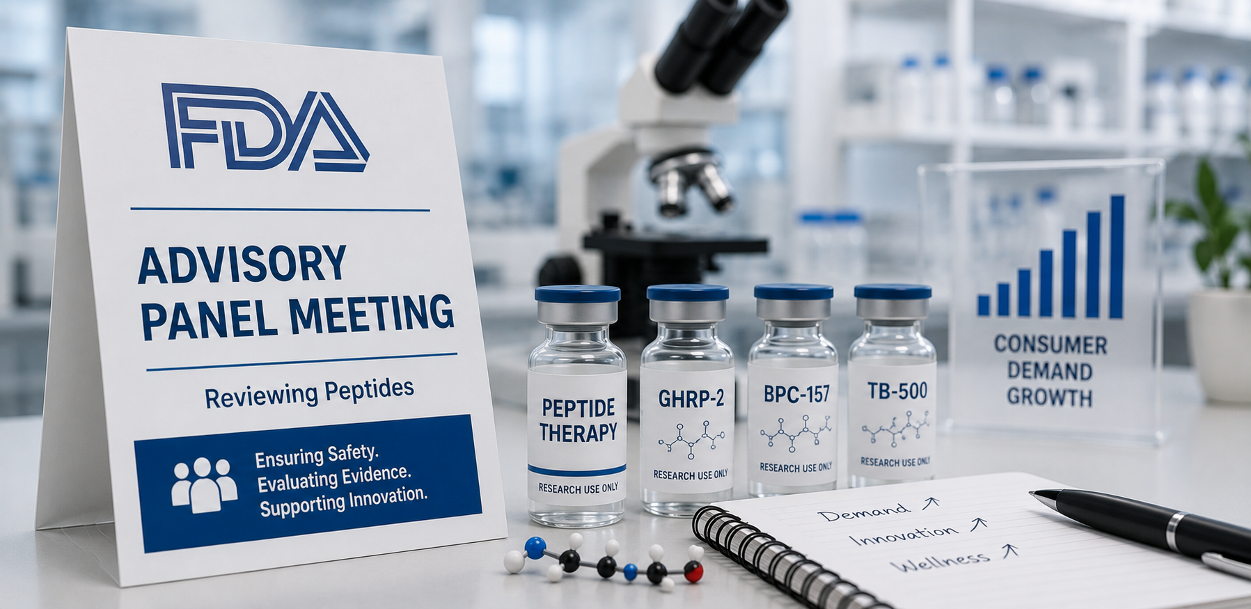 FDA Advisory Panel to Review Popular Peptides as Consumer Demand Continues to Grow