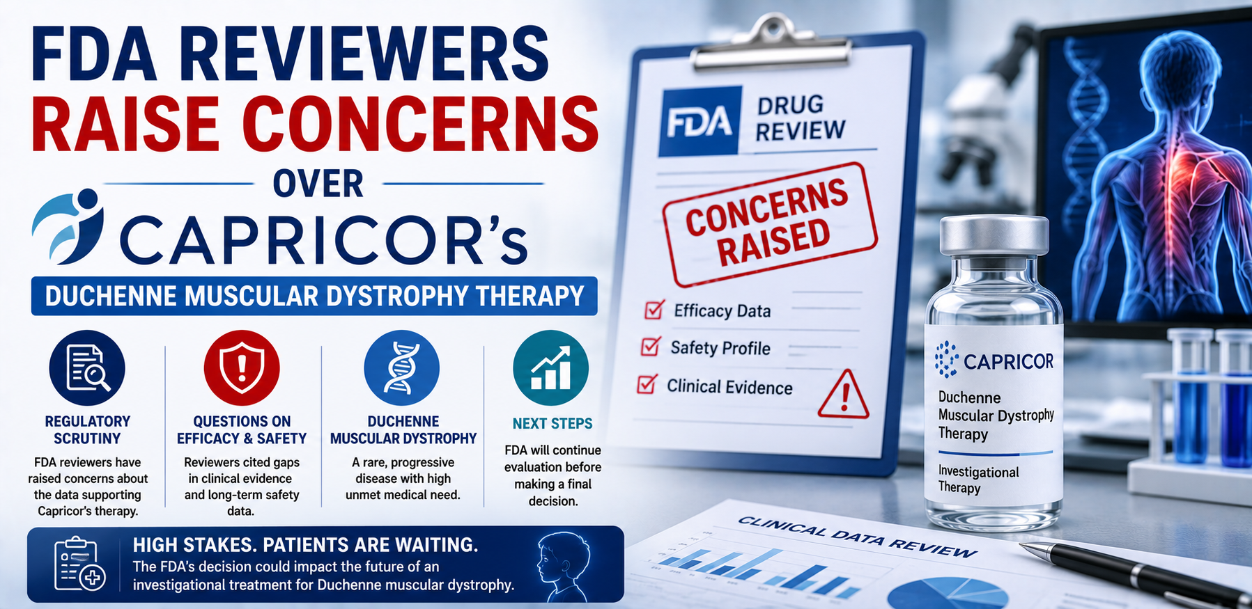 FDA Reviewers Raise Concerns Over Capricor's Duchenne Muscular Dystrophy Therapy