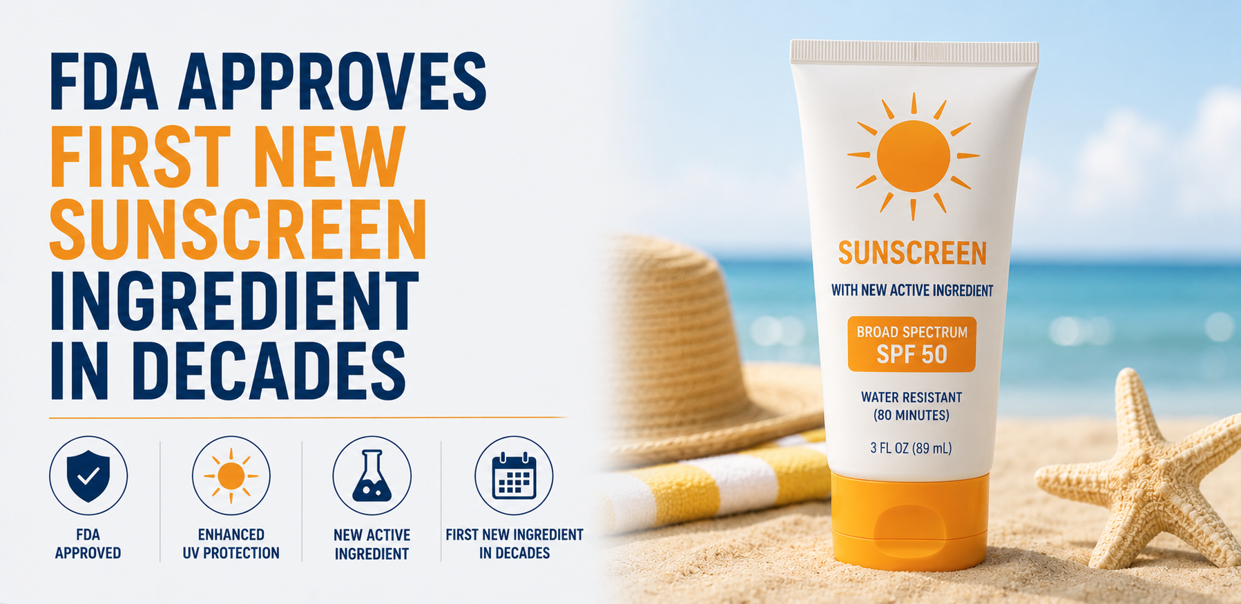 FDA Approves First New Sunscreen Ingredient in Decades