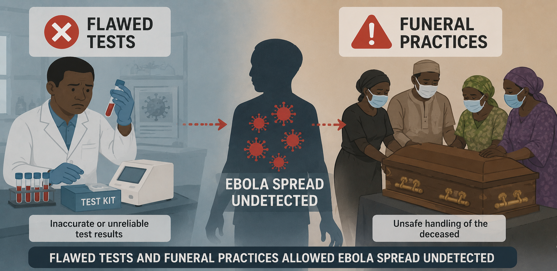Flawed Tests and Funeral Practices Allowed Ebola Spread Undetected