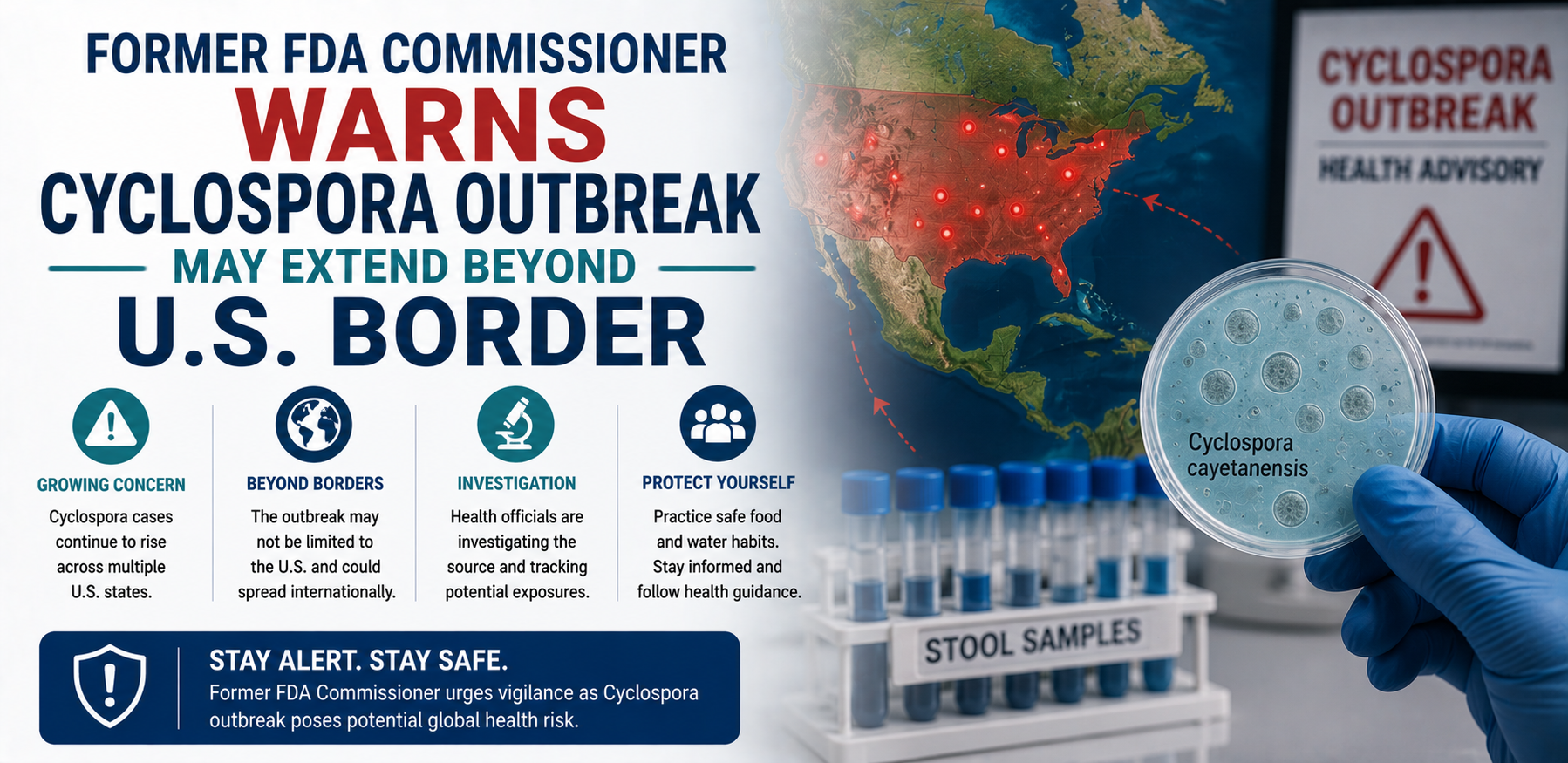 Former FDA Commissioner Warns Cyclospora Outbreak May Extend Beyond U.S. Border