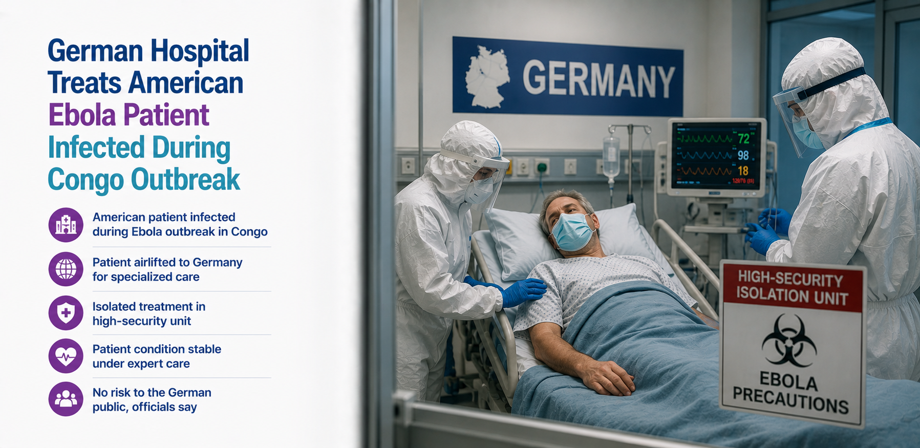 German Hospital Treats American Ebola Patient Infected During Congo Outbreak