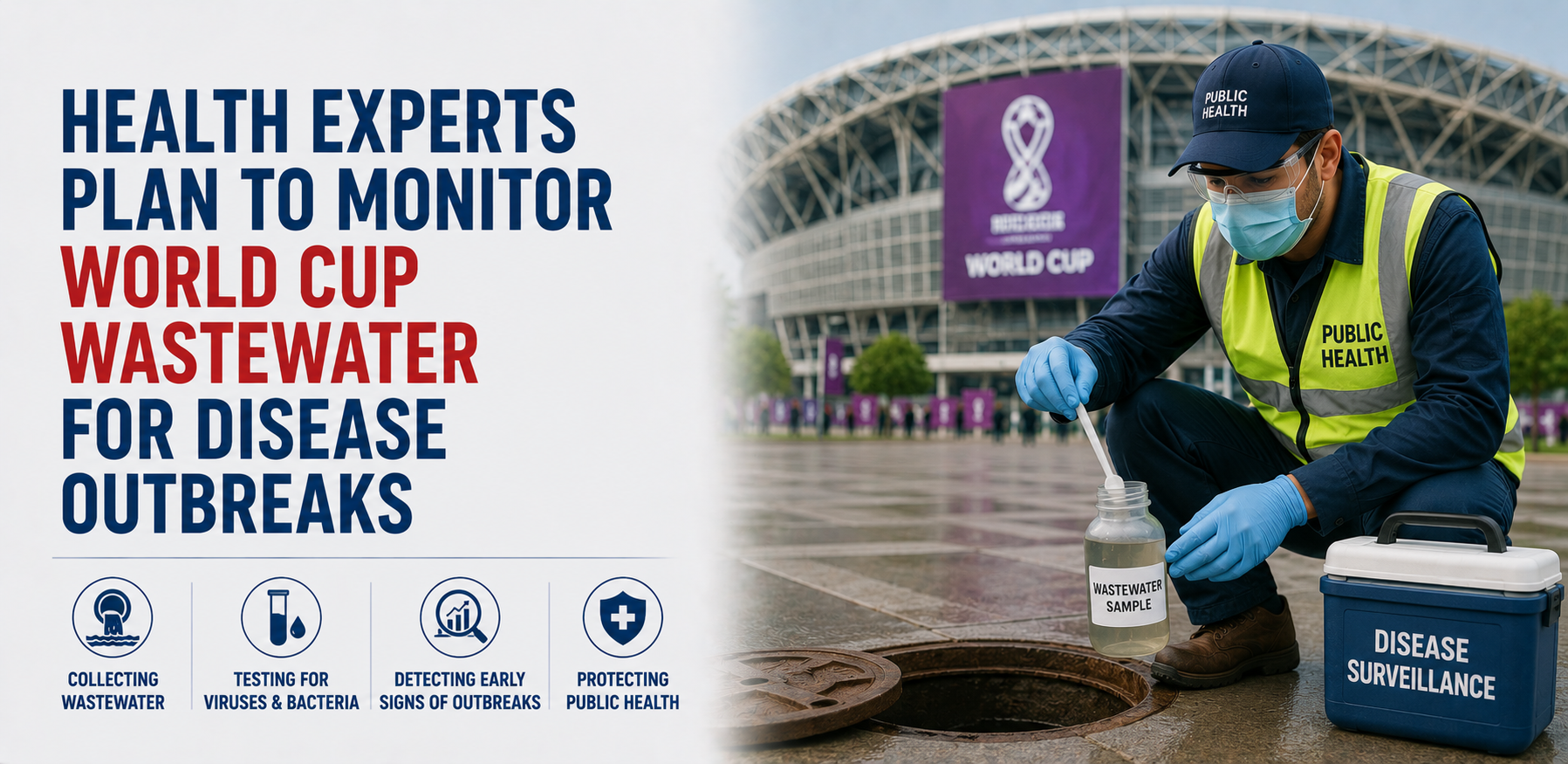 Health Experts Plan to Monitor World Cup Wastewater for Disease Outbreaks