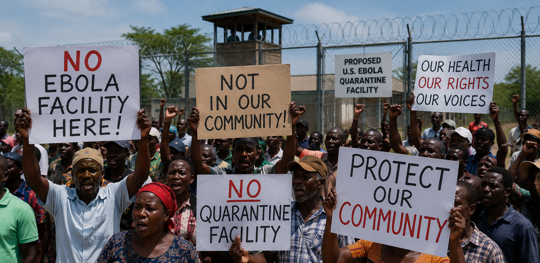 Hundreds Protest Planned U.S. Ebola Quarantine Facility in Kenya
