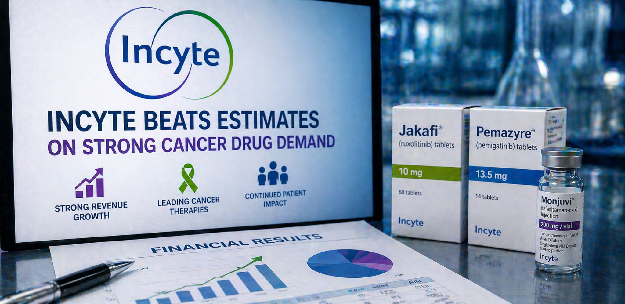 Incyte beats estimates on strong cancer drug demand