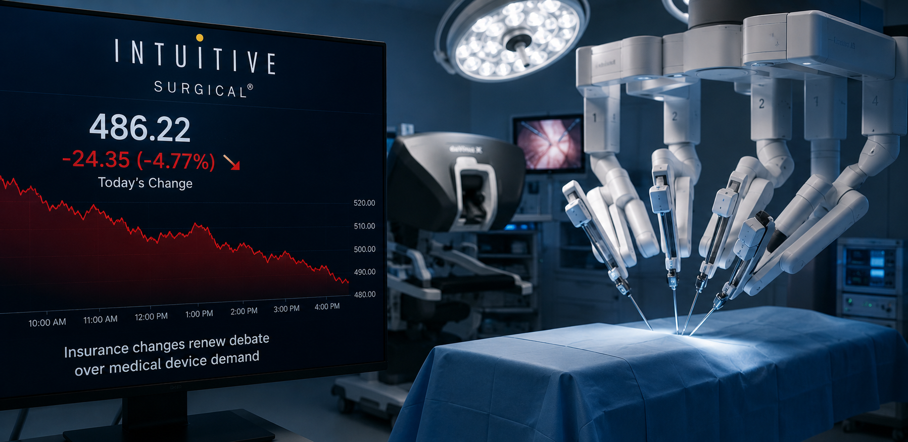 Intuitive Surgical Shares Fall as Insurance Changes Renew Debate Over Medical Device Demand