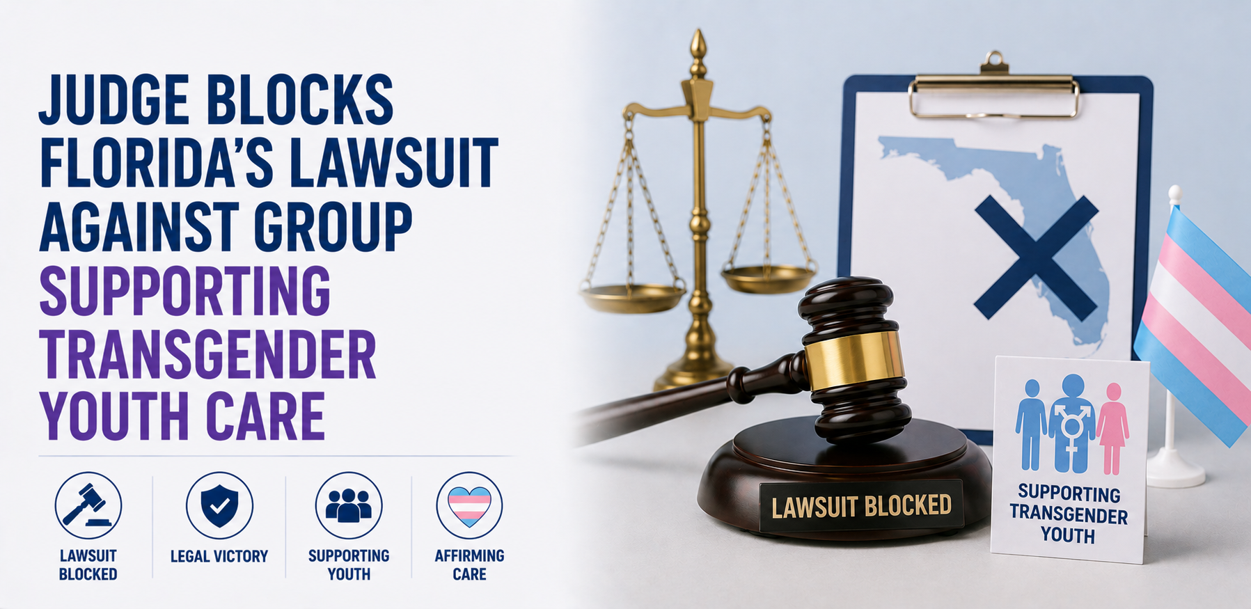 Judge Blocks Florida's Lawsuit Against Group Supporting Transgender Youth Care