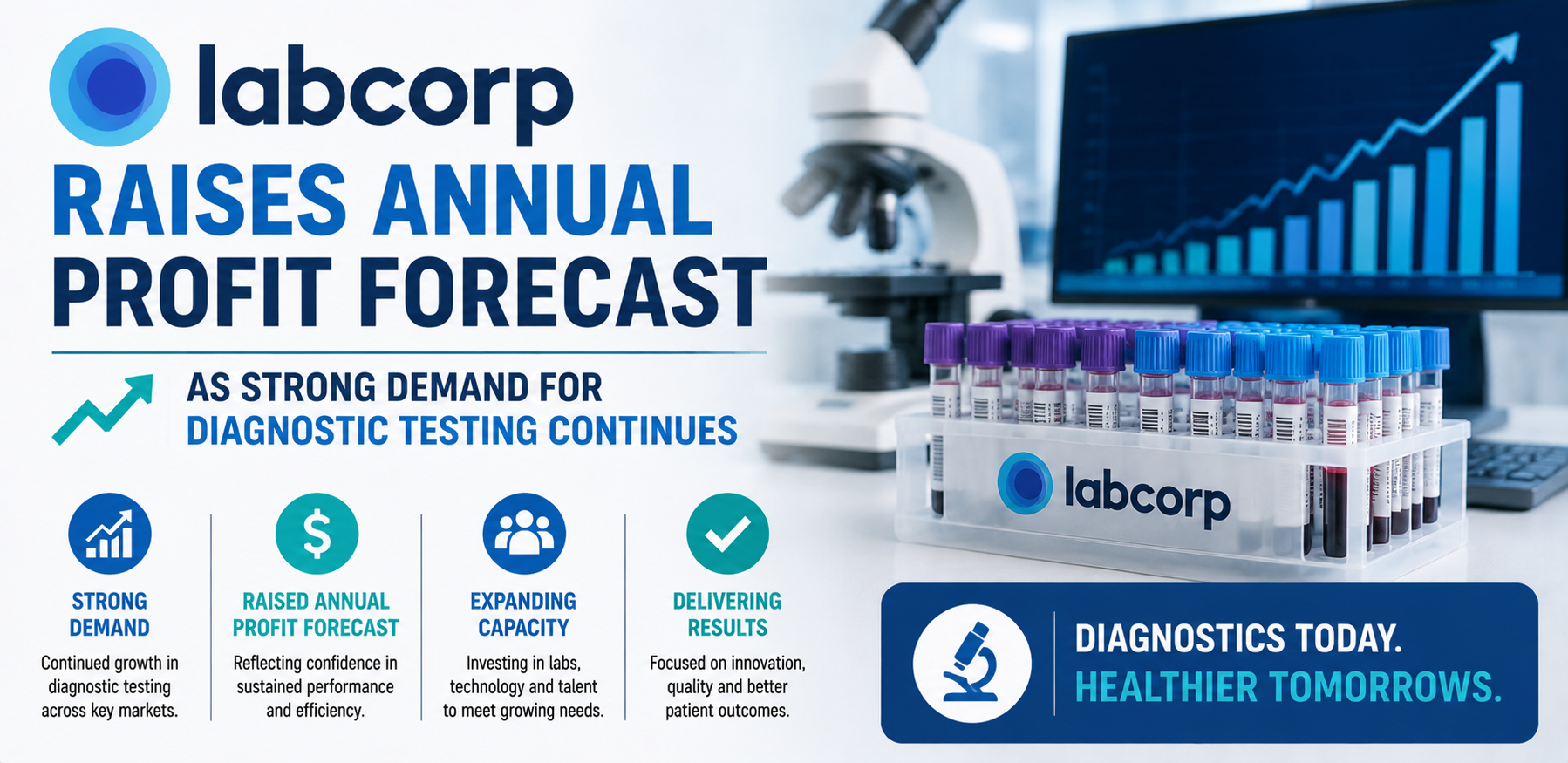 Labcorp Raises Annual Profit Forecast as Strong Demand for Diagnostic Testing Continues