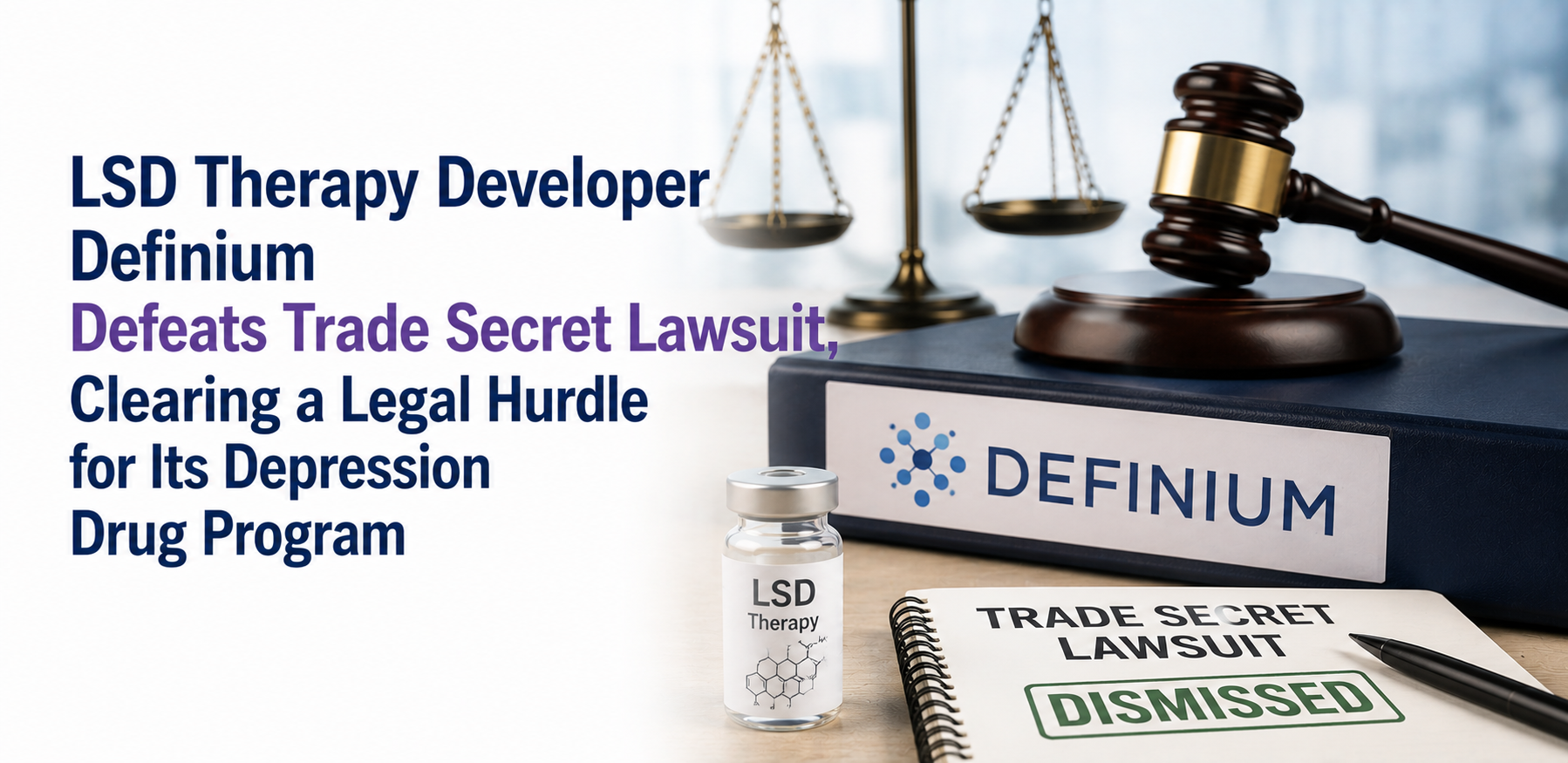 LSD Therapy Developer Definium Defeats Trade Secret Lawsuit, Clearing a Legal Hurdle for Its Depression Drug Program