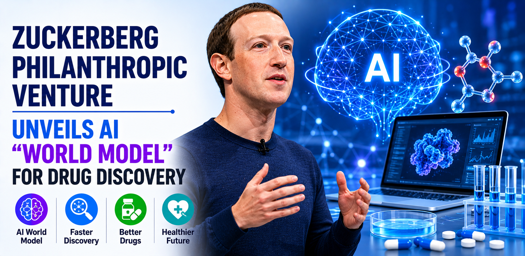 Zuckerberg Philanthropic Venture Unveils AI “World Model” for Drug Discovery