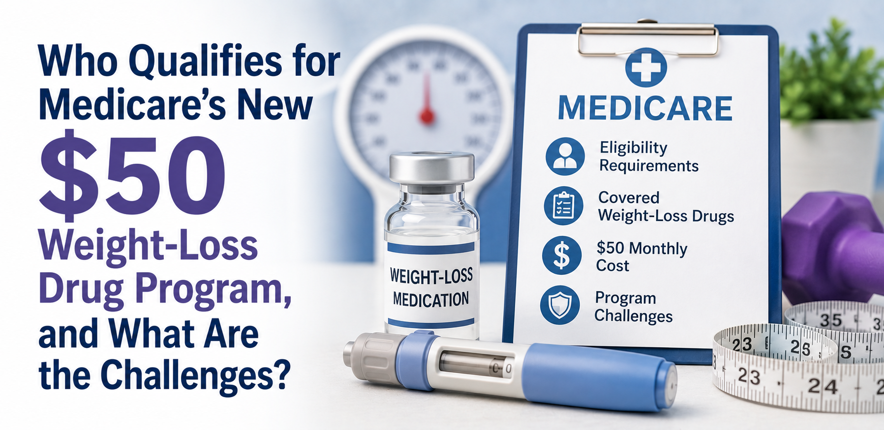 Who Qualifies for Medicare's New $50 Weight-Loss Drug Program, and What Are the Challenges?
