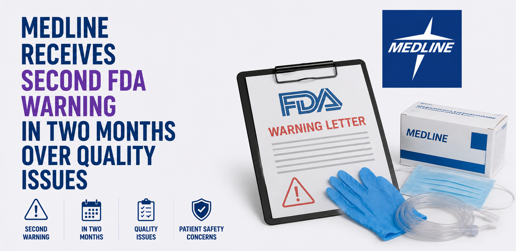 Medline Receives Second FDA Warning in Two Months Over Quality Issues