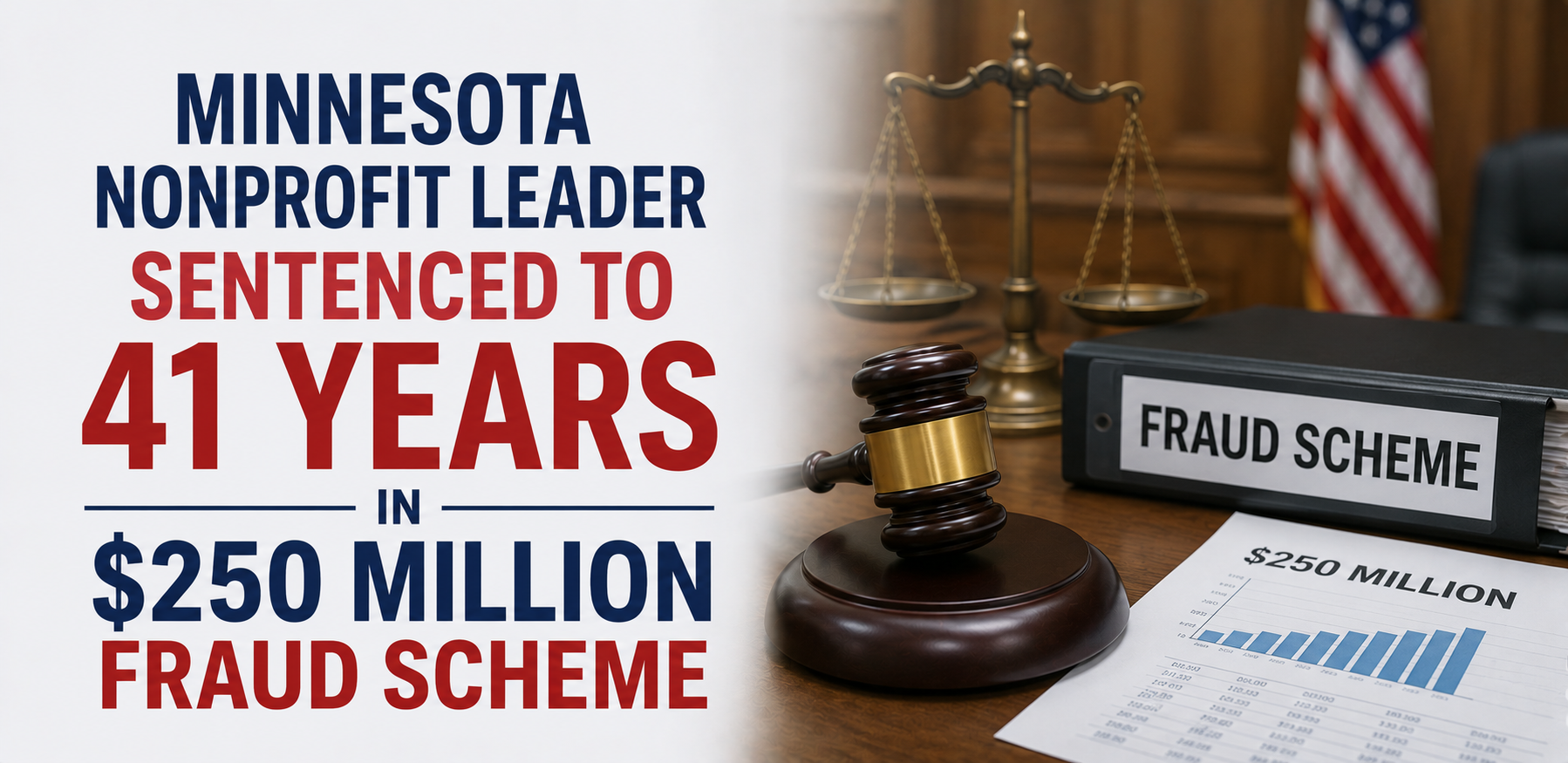 Minnesota Nonprofit Leader Sentenced to 41 Years in $250 Million Fraud Scheme