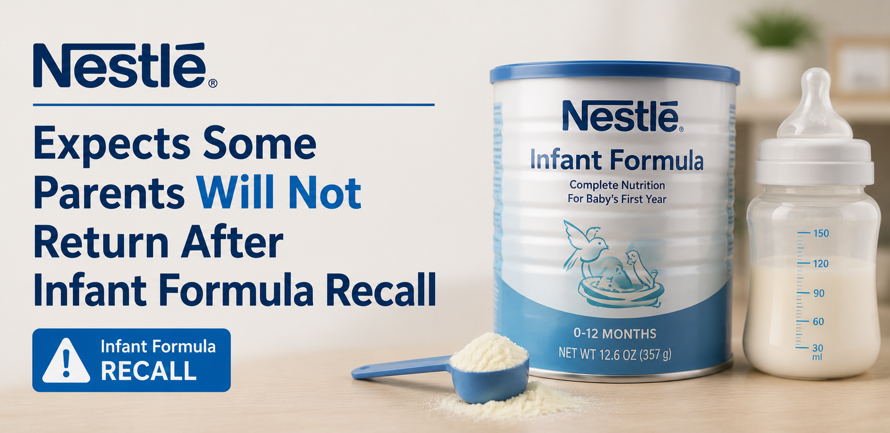 Nestlé Expects Some Parents Will Not Return After Infant Formula Recall