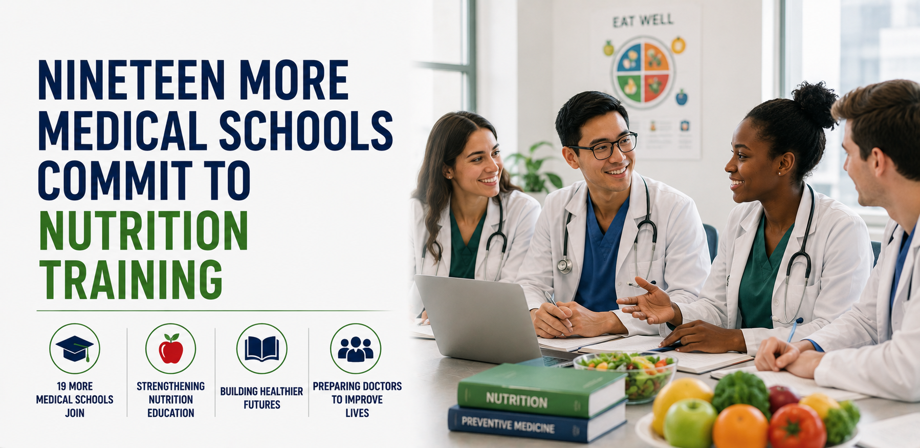 Nineteen More Medical Schools Commit to Nutrition Training