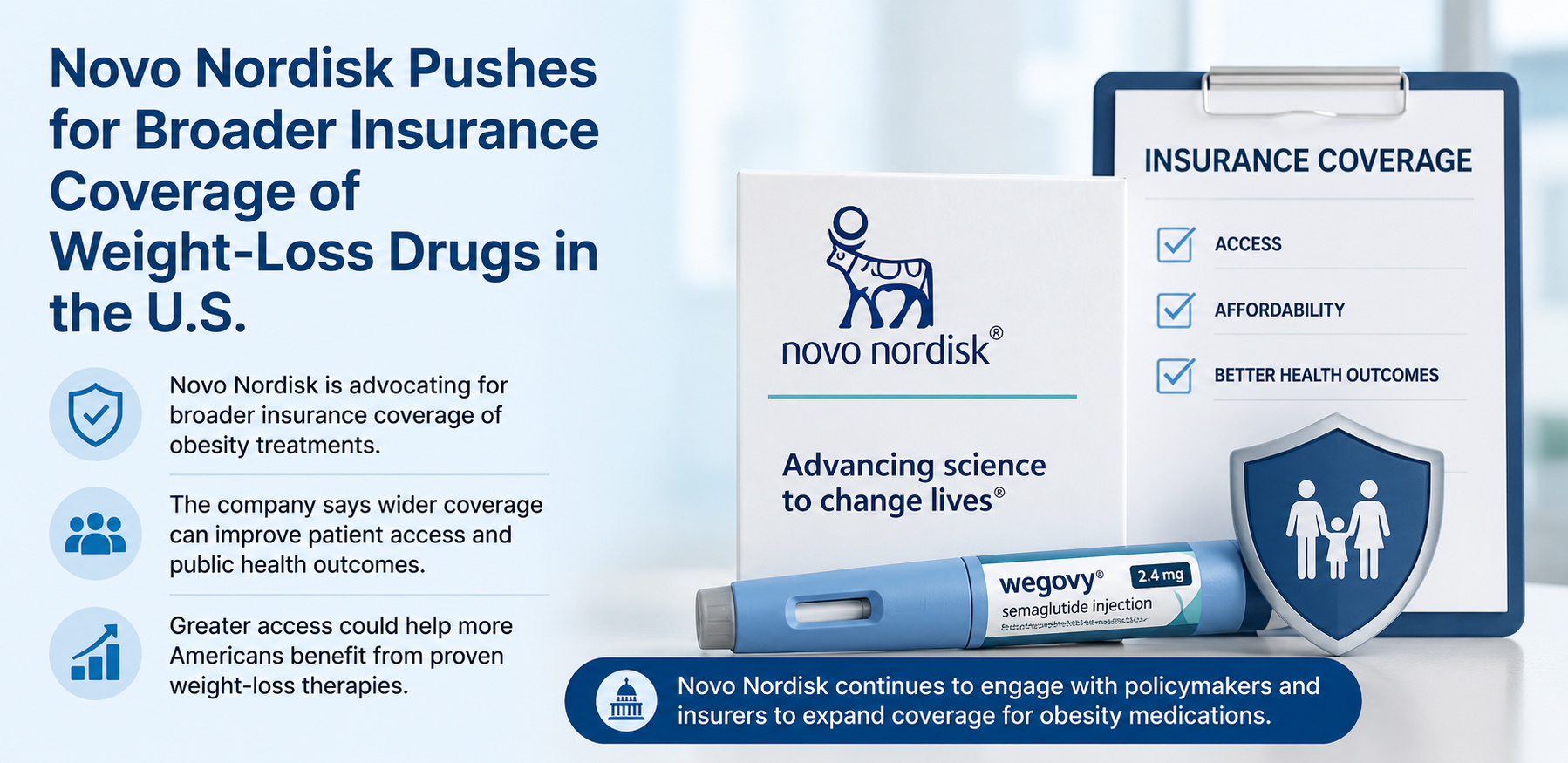Novo Nordisk Pushes for Broader Insurance Coverage of Weight-Loss Drugs in the U.S.