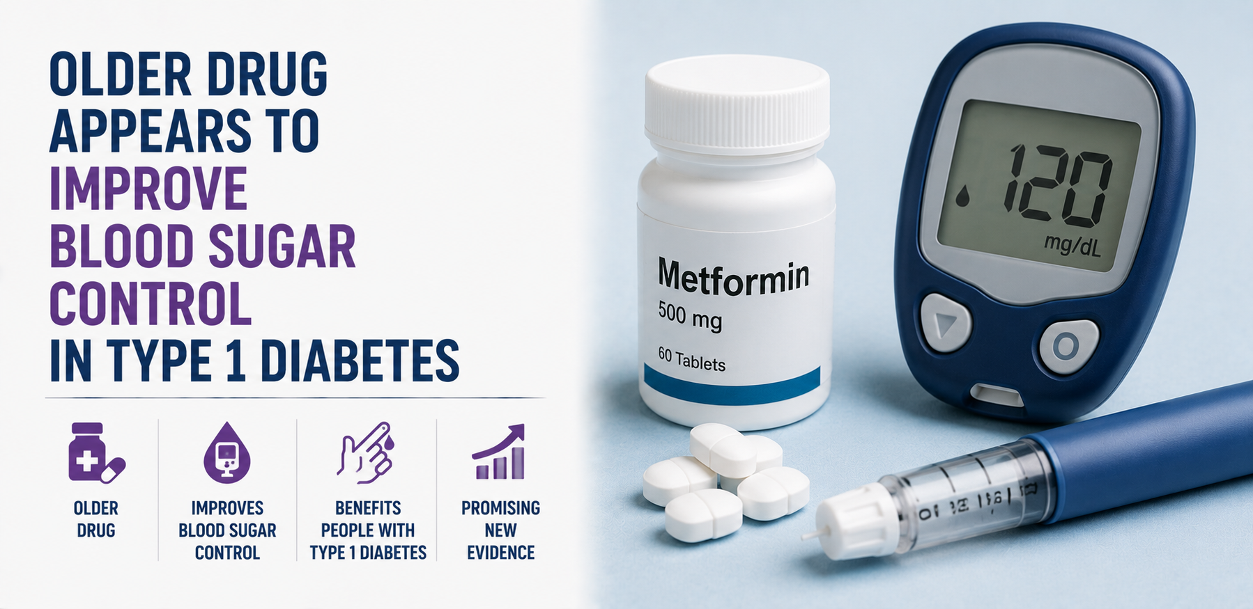 Older Drug Appears to Improve Blood Sugar Control in Type 1 Diabetes