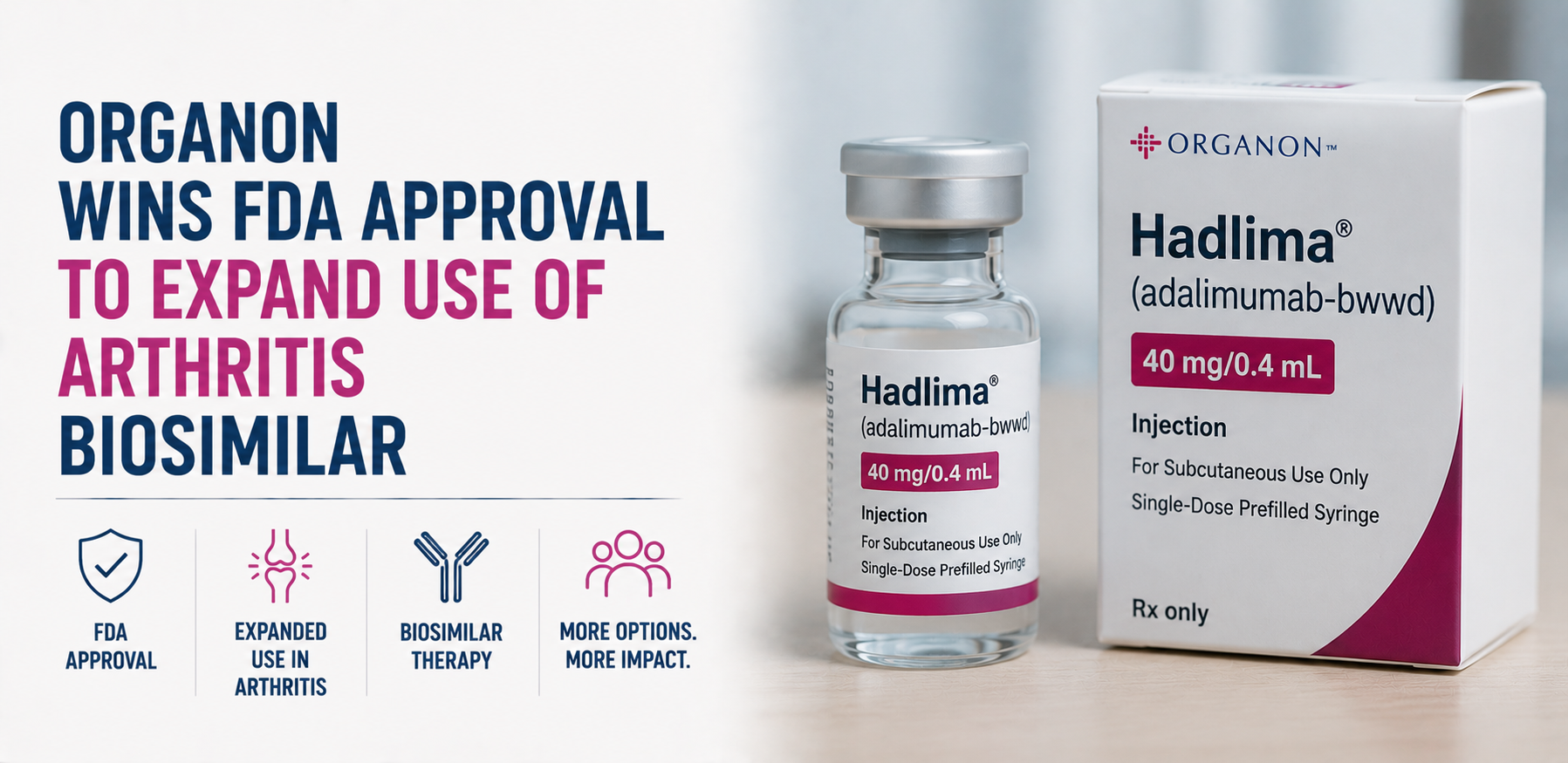 Organon Wins FDA Approval to Expand Use of Arthritis Biosimilar