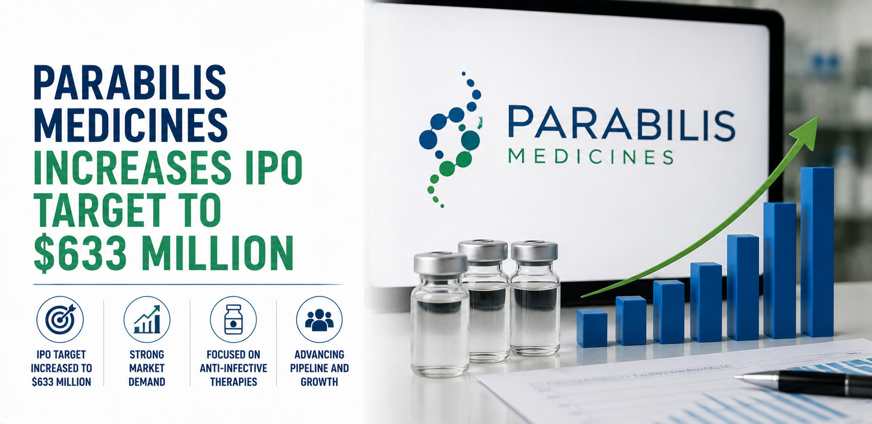 Parabilis Medicines Increases IPO Target to $633 Million