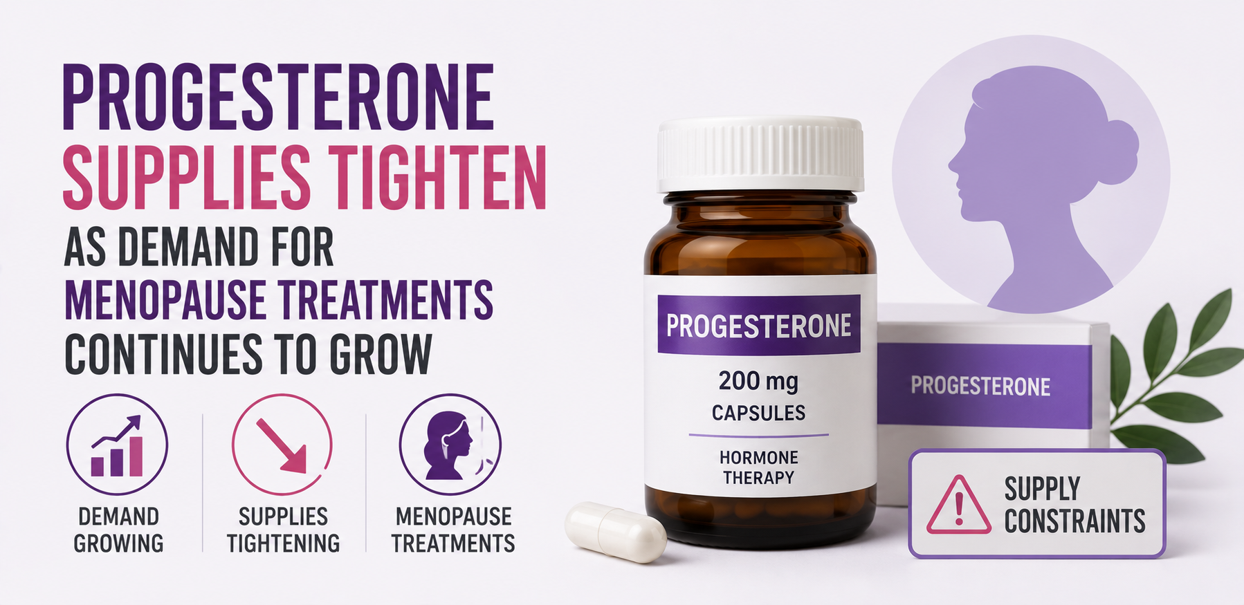 Progesterone Supplies Tighten as Demand for Menopause Treatments Continues to Grow