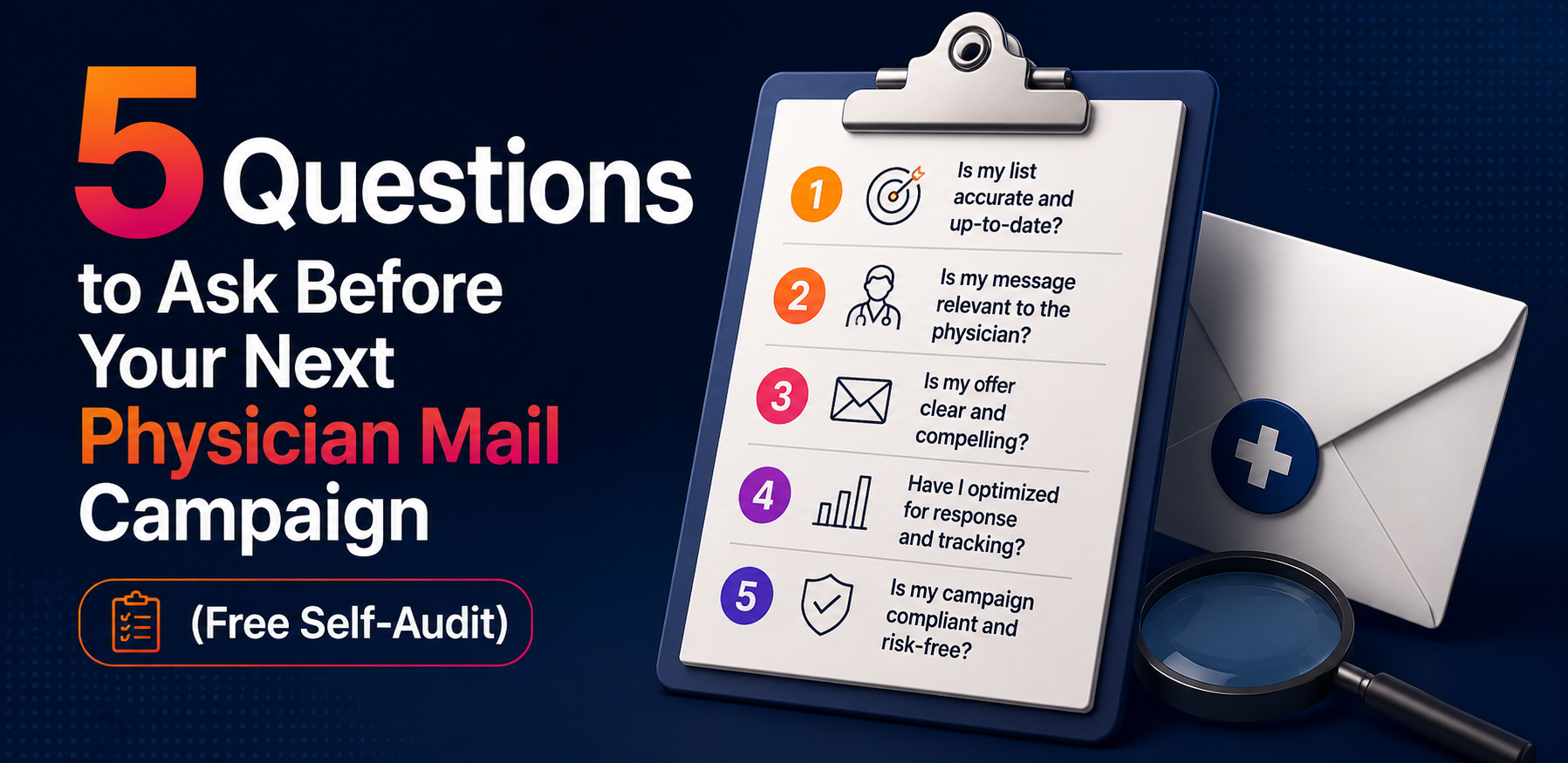 5 Questions to Ask Before Your Next Physician Mail Campaign (Free Self-Audit)