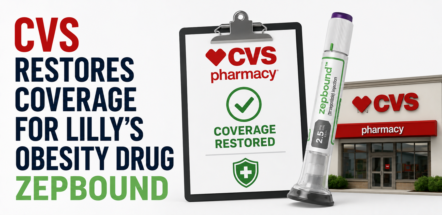 CVS Restores Coverage for Lilly’s Obesity Drug Zepbound