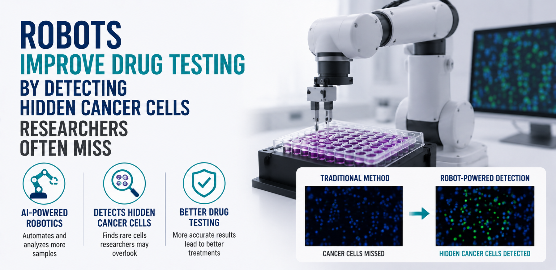 Robots Improve Drug Testing by Detecting Hidden Cancer Cells Researchers Often Miss