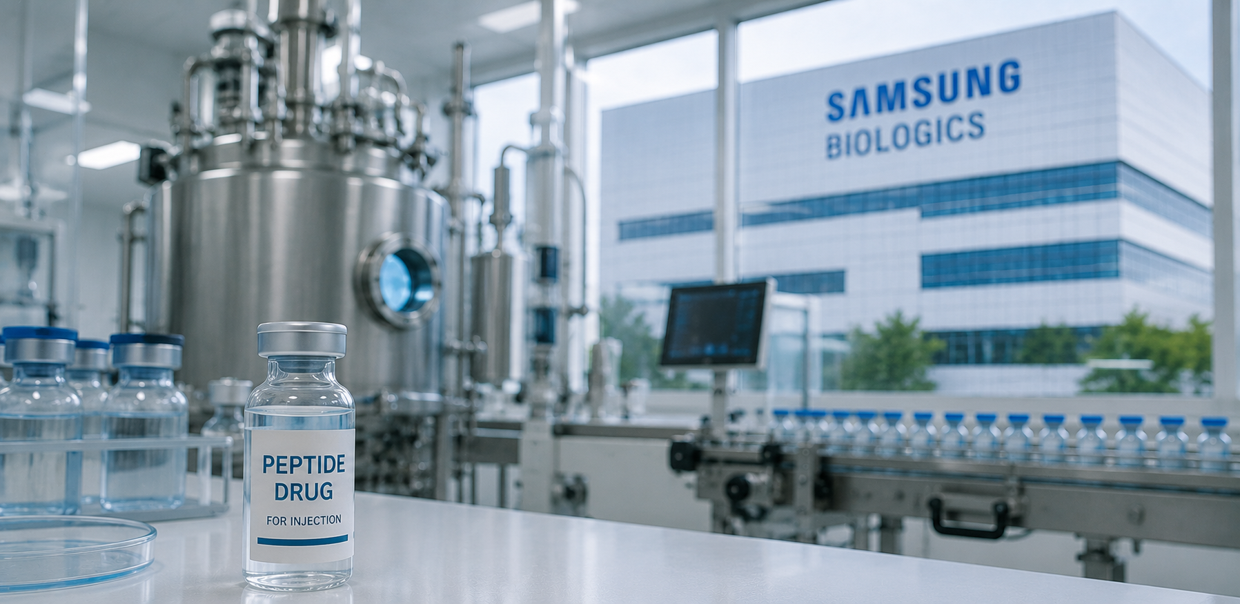 Samsung Biologics Launches $1.8 Billion Bid for PolyPeptide to Strengthen Peptide Drug Manufacturing