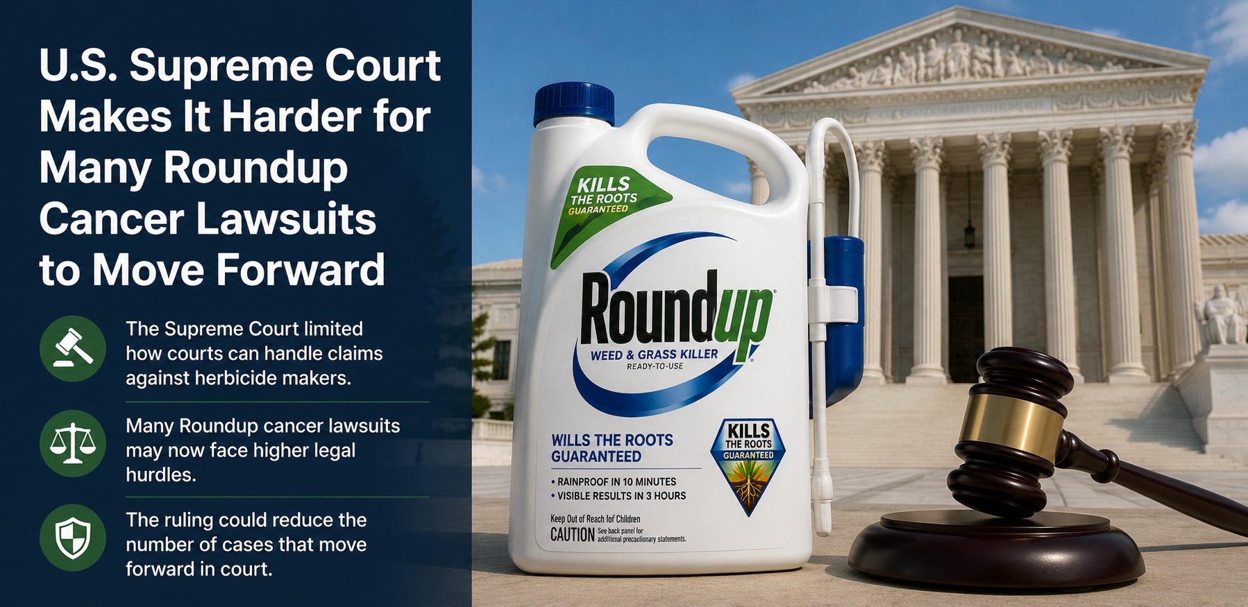 U.S. Supreme Court Makes It Harder for Many Roundup Cancer Lawsuits to Move Forward